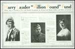 Sir Harry Lauder's Million Pound Fund Advertisement