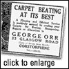 Orr's Carpet Cleaning Advertisement, click for larger image