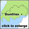 Map of Dumfries and Galloway, South West Scotland