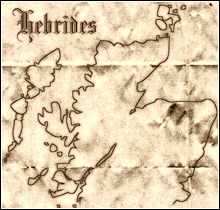 Map of the Hebrides