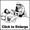 Last Rites administered to a plague victim, click for larger image