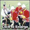 The Queensland Scottish Volunteer Corps charge the ramparts at Fort Lytton., Click for Larger Image