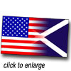 Flag of US and Scotland, Click for larger image